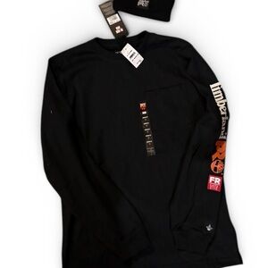 NWT Mens M TimberlandPro fire-resistant Long Sleeve Tee & Hat